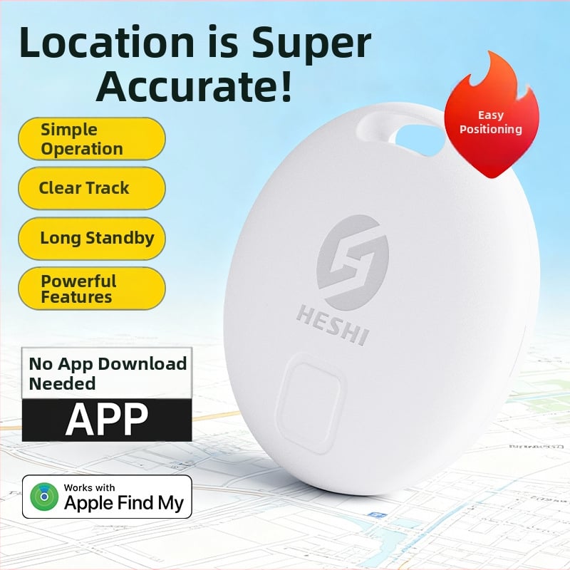 Tracker Bluetooth antipierdere cu sunet - carcasă ABS compactă, baterie 210mAh, rază 10–50 m, greutate 8 g