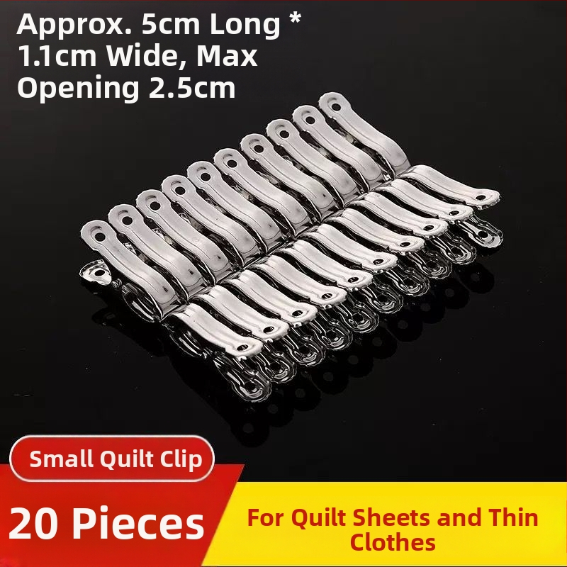 Κλιπ στέγνωσης ρούχων, ανοξείδωτο ατσάλι, μοντέλο A2715, μη αναδιπλούμενο, 100 τεμάχια