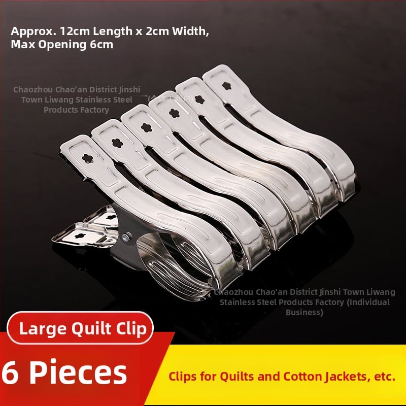 Κλιπ στέγνωσης ρούχων, ανοξείδωτο ατσάλι, μοντέλο A2715, μη αναδιπλούμενο, 100 τεμάχια