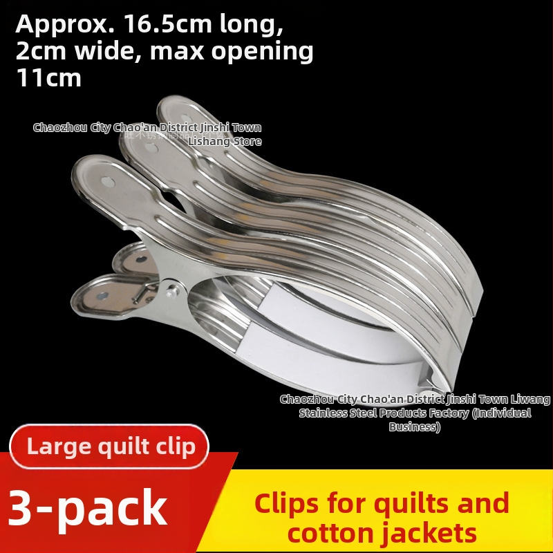 Κλιπ στέγνωσης ρούχων, ανοξείδωτο ατσάλι, μοντέλο A2715, μη αναδιπλούμενο, 100 τεμάχια