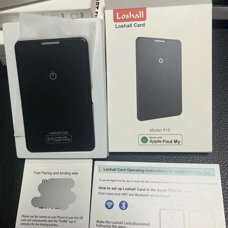 Tracker ultra-subțire de card cu încărcare wireless anti-pierdere, model K-35, baterie 240 mAh, carcasă ABS, navigație pe hartă