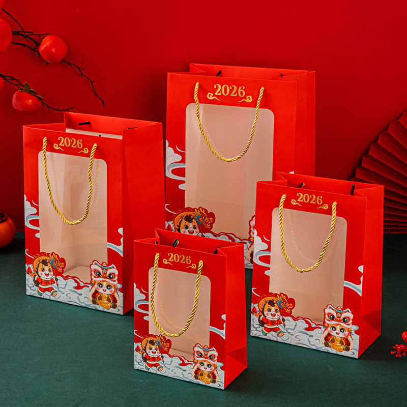 Sac de hârtie cadou cu fereastră transparentă + Origine: Yiwu, Zhejiang; Confecție: imprimare color; Imprimare logo: Disponibil; Disponibilitate: gata de utilizare + personalizabil; Material: carton alb