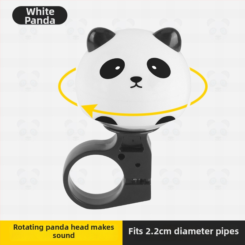 Panda zvončić za djecu za balansni bicikl i trotinet - zvuk visokog decibela, plastika, Inwild Iw6221