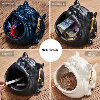 Cenușar ceramic, decorativ, modelul D57785, reutilizabil