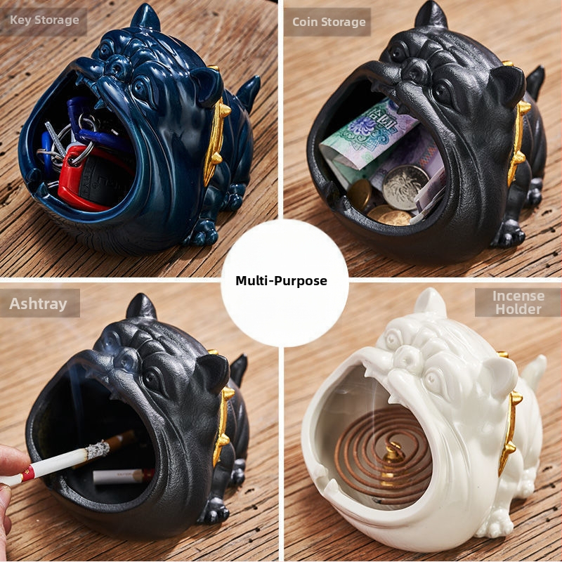 Cenușar ceramic, decorativ, modelul D57785, reutilizabil