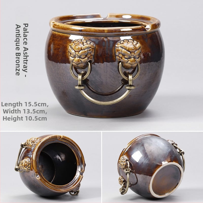 Cenușar ceramic, decorativ, modelul D57785, reutilizabil