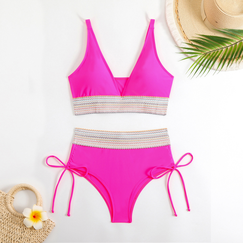 Bikini dvodijelni set s čeličnom potporom, najlonsko-elastan tkanina, podstava poliester-elastan (82%), bez naramenica, za odrasle žene