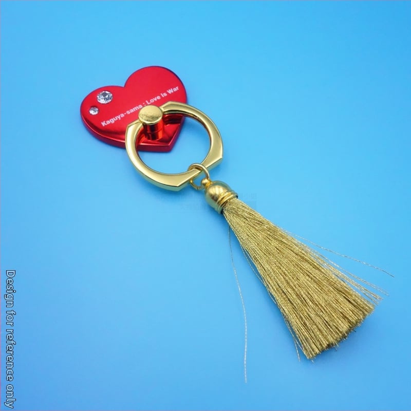 Držač za prsten na telefon, srcolikog oblika, cinkovog legura, rotirajući univerzalni stalak