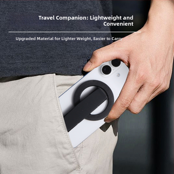 Držač za telefon s rotirajućim magnetskim prstenom i silikonskom narukvicom od aluminijske legure