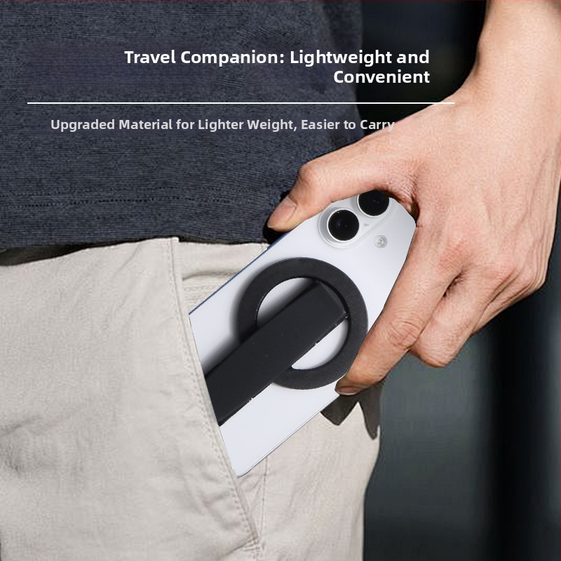 Držač za telefon s rotirajućim magnetskim prstenom i silikonskom narukvicom od aluminijske legure