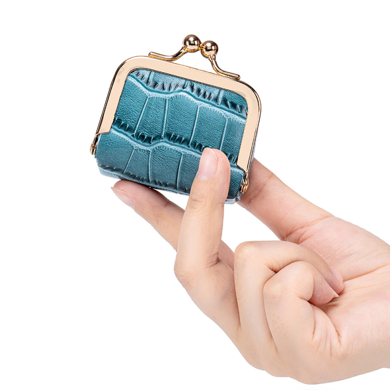 Portofel pentru monede și cutie de bijuterii din piele naturală, din piele de vițel prim-strat, căptușeală din poliester, pentru femei