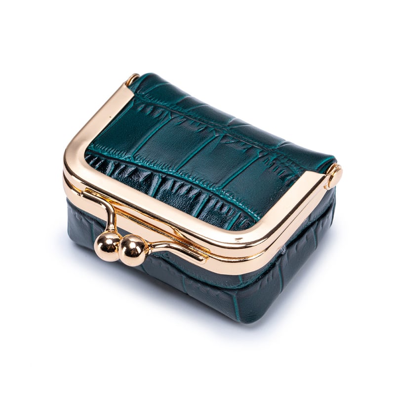 Portofel pentru monede și cutie de bijuterii din piele naturală, din piele de vițel prim-strat, căptușeală din poliester, pentru femei