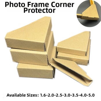 90° ohybný rohový ochranný kryt pre rámčeky na fotografie, kraftový papier + varun papier, zložená konštrukcia, Yuefu hardware accessories