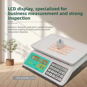 Shenxin 30 kg elektronická váha pre trhové stánky – vysoká presnosť, rozsah merania 10 g–30 kg, model 619 s nerezovým tlačidlom, Napájanie zo siete alebo batérií, Určená na oceňovanie zeleniny