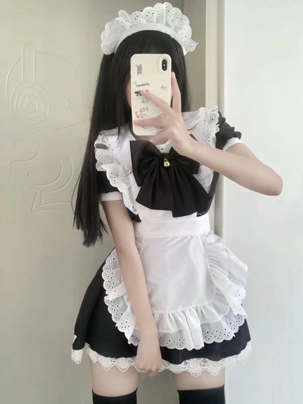 Japanski stil Lolita haljina-služavka za cosplay, pamuk-poliester smjesa, proljeće 2025