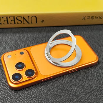 Držač za telefon s prstenom i 360° rotacijom, stolna horizontalna/vertikalna podrška, sklopivi magnetski držač, aluminijska legura, univerzalni model
