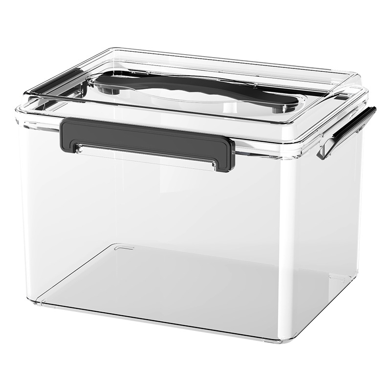 Prozirna kutija za pohranu, zatvorena, otporna na vlagu, stolni organizator, 30–40 L, plast