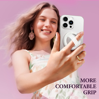 Joyroom Zs500 Suport magnetic pentru degetul inelar pentru telefon, din aliaj de aluminiu și silicon, reglabil și pliabil