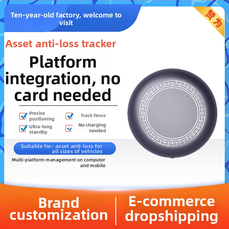 Inteligentný Bluetooth tracker proti strate pre iOS s lepiacim uchytením, PVC plášť, 18 g, 3-ročná výdrž batérie, cloudové úložisko