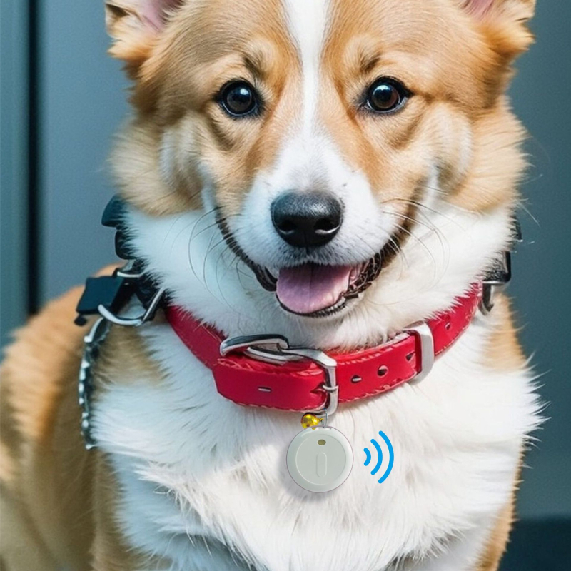 Tracker GPS Bluetooth impermeabil, model P20A, compatibil Android și iOS, cu atașament de breloc