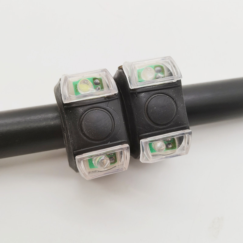 Lumină pentru bicicletă de munte, în formă de broscuță – a șasea generație, corp din silicon, lampă pentru ghidon și lampă spate cu efect strob, baterie 2032