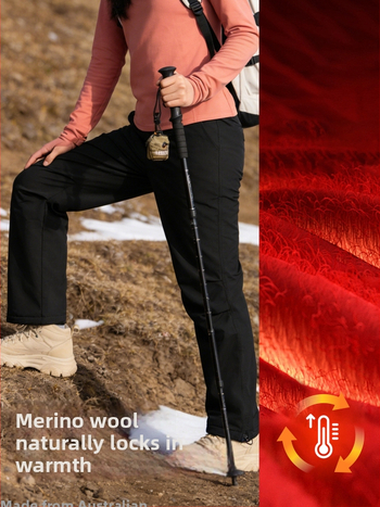 Dámske nohavice z polyesteru, jednotný vzor, dlhé nohavice, na zimu, jar a jeseň