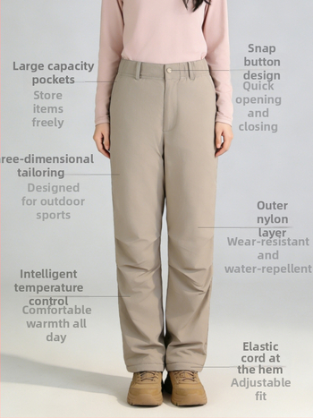 Dámske nohavice z polyesteru, jednotný vzor, dlhé nohavice, na zimu, jar a jeseň