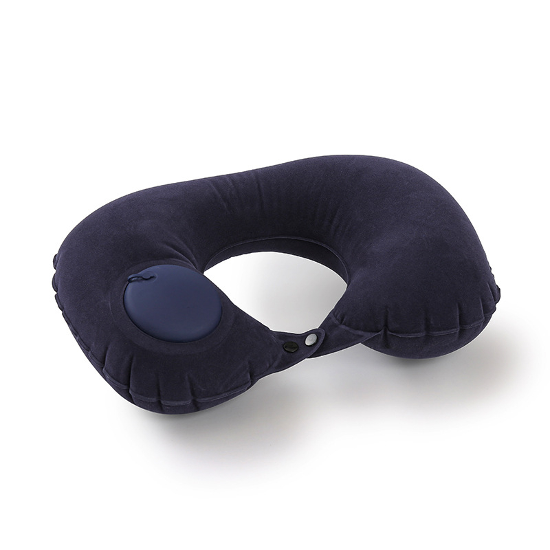 Pernă de călătorie tip U, gonflabilă, pliabilă și ușor de transport, umplută cu aer, potrivită pentru adulți, sub 0,5 kg