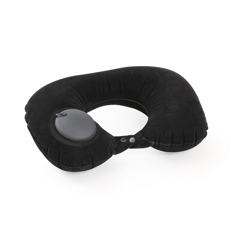 Pernă de călătorie tip U, gonflabilă, pliabilă și ușor de transport, umplută cu aer, potrivită pentru adulți, sub 0,5 kg