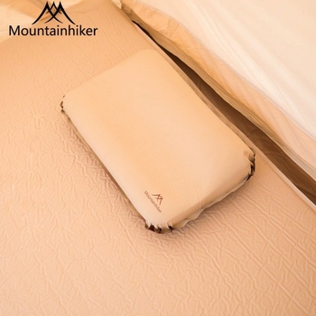 Mountain Guest pernă gonflabilă pentru camping în aer liber, în formă de brânză, cu husă, portabilă pentru călătorii