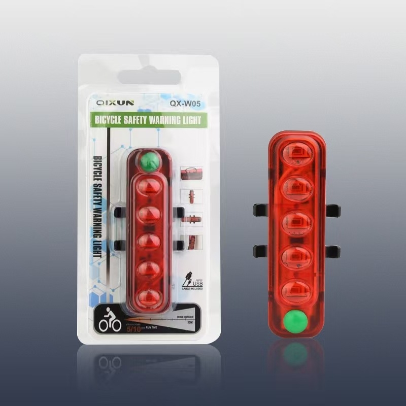 Kit de faruri spate pentru bicicletă de munte, încărcare USB, pentru plimbări nocturne Yihao