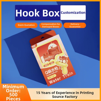 Vlastná Hook Box s UV tlačou na 230gsm papieri, tlač loga k dispozícii