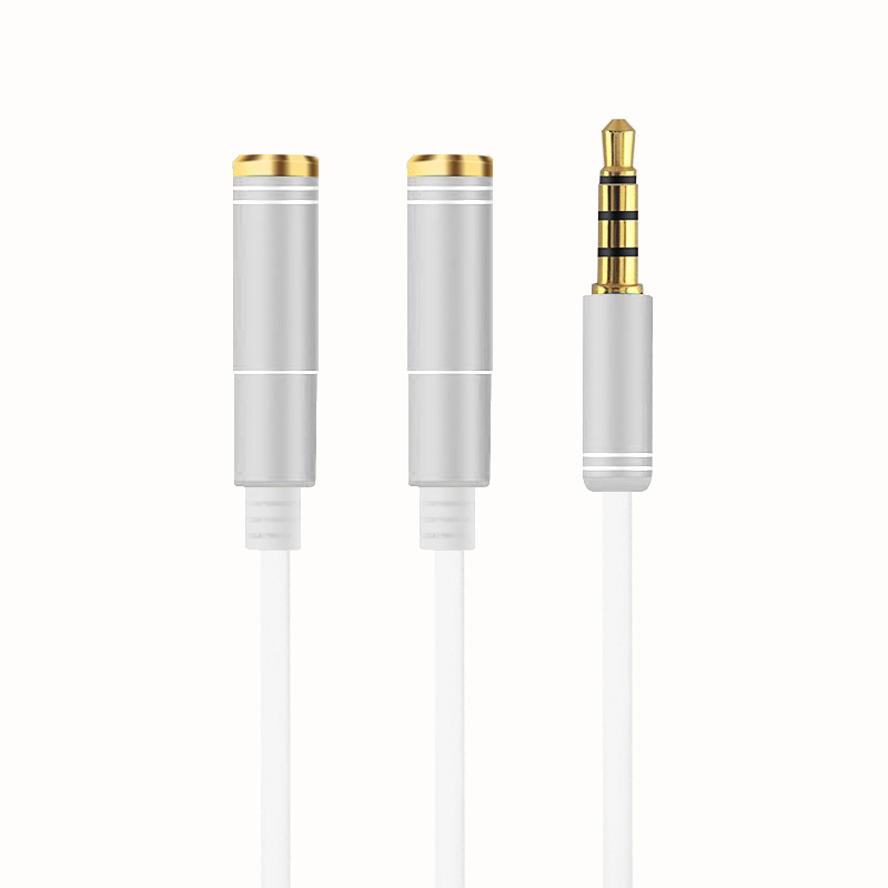 Cablu splitter pentru căști X012, cablu audio 1 la 2, nucleu PET, conductor din cupru fără oxigen