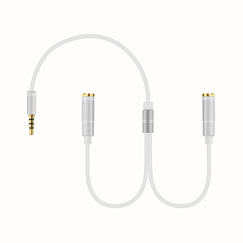 Cablu splitter pentru căști X012, cablu audio 1 la 2, nucleu PET, conductor din cupru fără oxigen