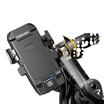 Phoenix far pentru biciclete cu sonerie integrată și suport pentru telefon pentru biciclete de munte și de oraș, model 2025