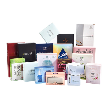 Krabica na balenie starostlivosti o pleť s potlačou loga, papier 350–400 g/m², teplé razenie, UV tlač, embosovanie