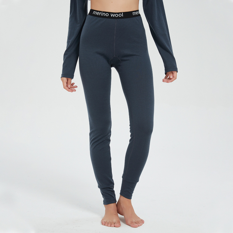 Ženske Merino vunene legging hlače za brzo sušenje, toplo za planinarenje i kampiranje, 300 g/m²