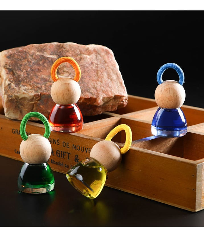 Κρεμαστό αυτοκινήτου αρωματικό με Gardenia, 8 ml, γυάλινο σώμα, κρεμαστό σχέδιο, διαρκεί πάνω από 90 ημέρες