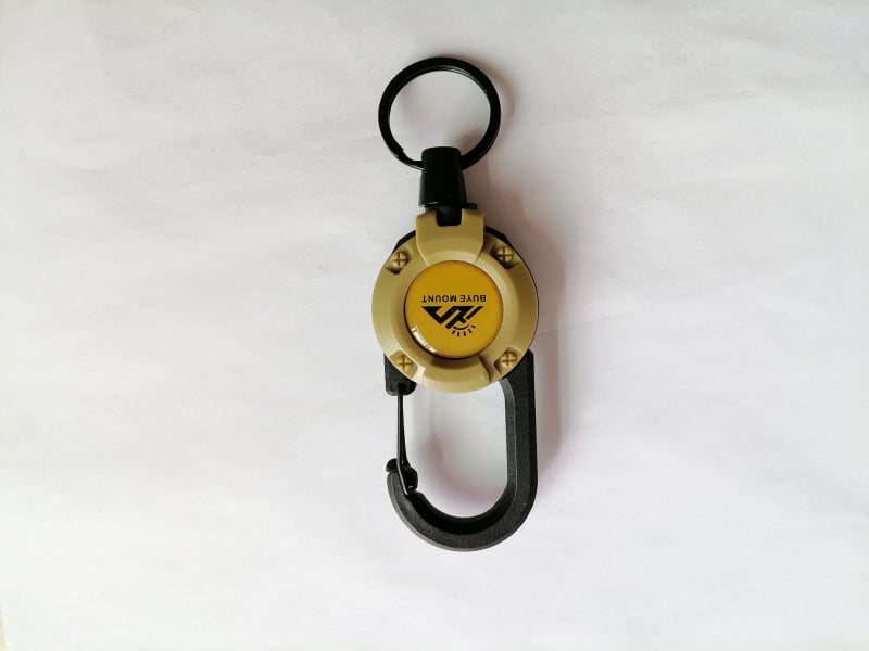 Κλειδοθήκη με αναδιπλούμενο μεταλλικό καλώδιο, νικέλιο υλικό, κυκλικός σχεδιασμός, αντοχή 5 kg, δυνατότητα προσαρμογής