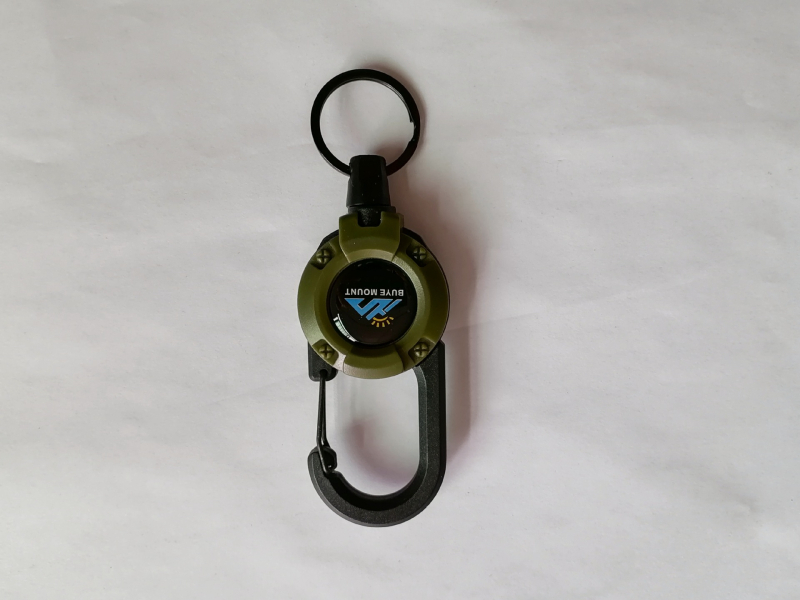 Κλειδοθήκη με αναδιπλούμενο μεταλλικό καλώδιο, νικέλιο υλικό, κυκλικός σχεδιασμός, αντοχή 5 kg, δυνατότητα προσαρμογής