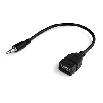 Adaptor USB către 3,5 mm AUX pentru mașină și date iPod; cablu de conversie audio, nucleu din cupru, placare nichel.