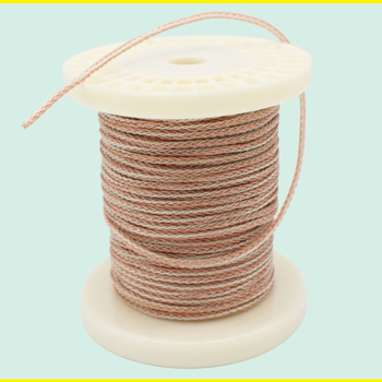 KMC-HIFI01 Cablu DIY pentru căști cu 8 fire, din cupru placat cu argint, cablu audio ecranat HiFi