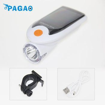 PAGAO far frontal pentru bicicletă – Încărcare USB-A, 1200mAh, montaj cu șuruburi, ciclism de noapte