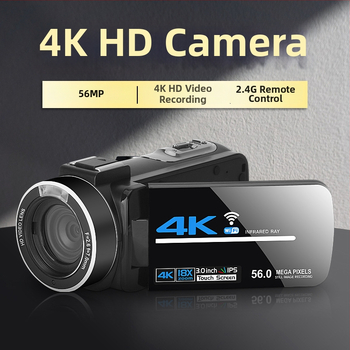 Professzionális kategóriás nagy sebességű kamera Wi‑Fi-vel, érintőképernyő 3,0 hüvelyk, 1080p támogatás, sztereó mikrofon, elektronikus képstabilizáció