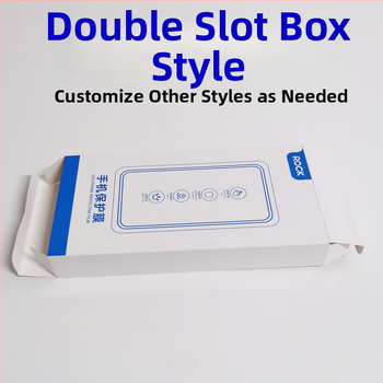 Obalová krabička pre ochrannú fóliu na telefón - ofsetový tlač, biela lepenka, 350 gsm, krabica typu lietadlo, Blue Dot značka