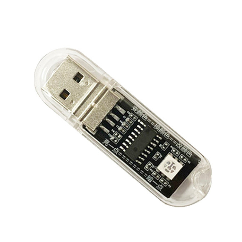 Lampă de noapte cu control vocal USB, iluminare LED, carcasă din plastic transparent, alimentare USB