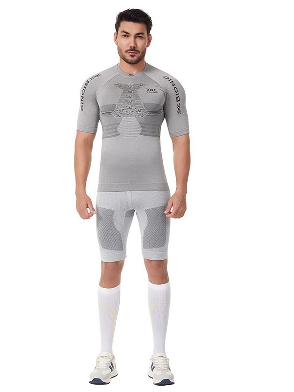 Set de bază de iarnă, uscare rapidă, pentru schi și ciclism, material Lycra/Nylon, model cu dungi, pantaloni termici și top termic