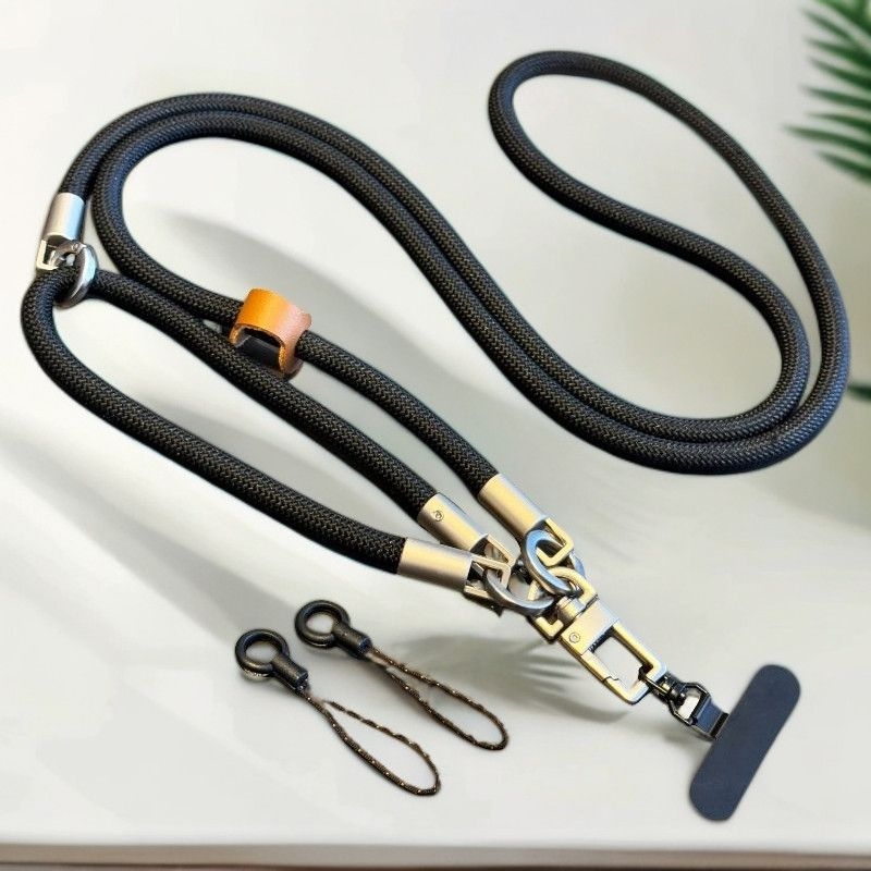 Λουράκι κινητού, ρυθμιζόμενο, χειροποίητο, νάιλον σκοινί, κράμα