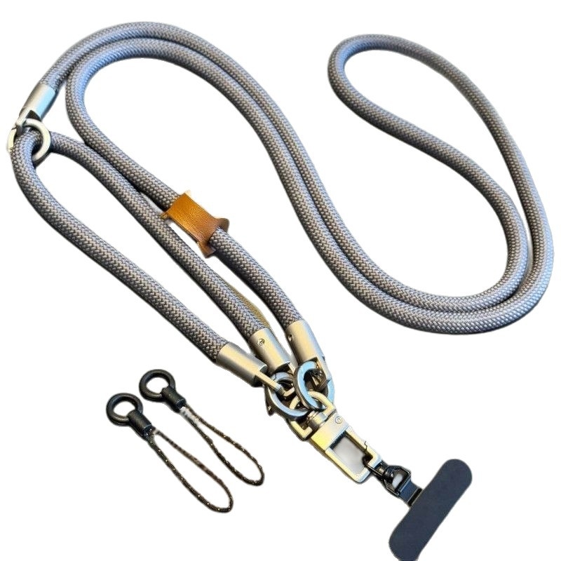 Λουράκι κινητού, ρυθμιζόμενο, χειροποίητο, νάιλον σκοινί, κράμα