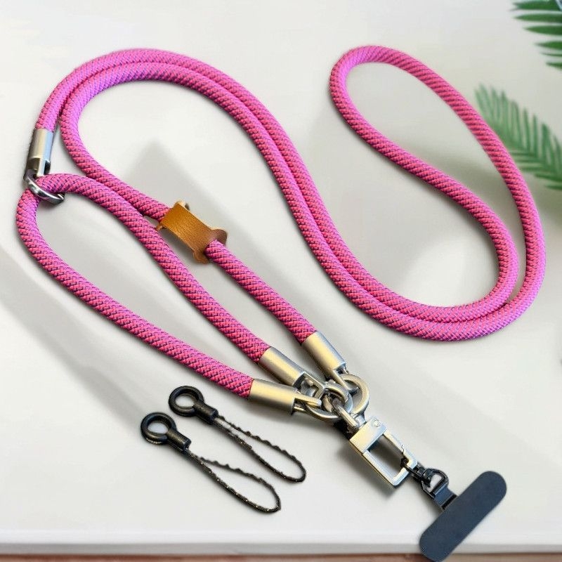 Λουράκι κινητού, ρυθμιζόμενο, χειροποίητο, νάιλον σκοινί, κράμα